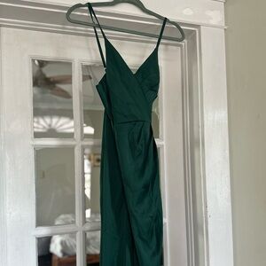 David’s Bridal Bridesmaid’s Dress in Juniper (Altered)**